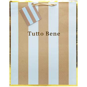 Interdruk Gold Gift Bag 26.5x33x13cm in assortment - buy, prices for Auchan - photo 2