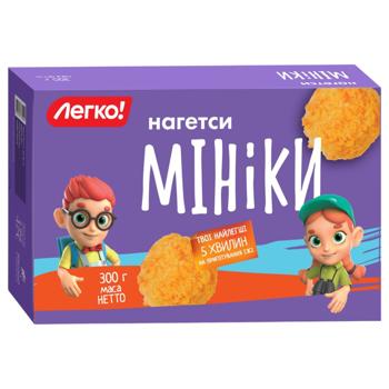 Наггетсы куриные Легко! Миники замороженные 300г - купить, цены на Auchan - фото 1