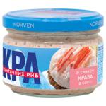 Norven Atlantic with crab meat in sauce fish caviar 160g