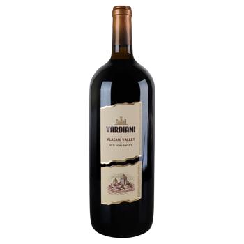 Vardiani Alazani Valley Red Semi-Sweet Wine 9-13% 1.5l - buy, prices for Torba - photo 1