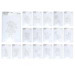 Трафарет новогодний 22х35см в ассортименте