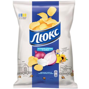 Luks Sour Cream and Onion Flavored Chips 125g