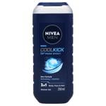 Гель для душу Nivea Men Екстримальна свіжість 3в1 з ментолом 250мл