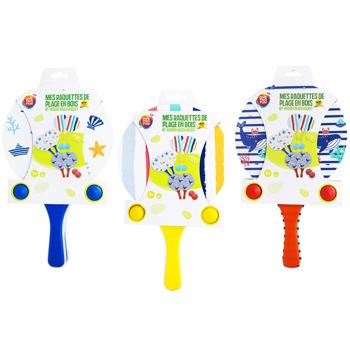 One Two Fun Wooden Beach Racket Set in assortment - buy, prices for Auchan - photo 1