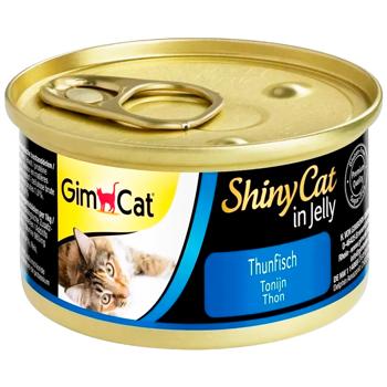 Корм влажный GimCat Shiny Cat с тунцом для кошек 70г - купить, цены на MasterZoo - фото 1