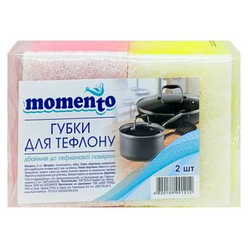 Губки кухонные Momento для тефлона 2шт - купить, цены на Чудо Маркет - фото 2