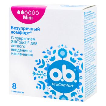 O.B.® ProComfort Mini Tampons 8pcs