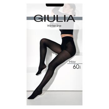 Колготы женские Giulia Inlay 60 Den р.3 Nero