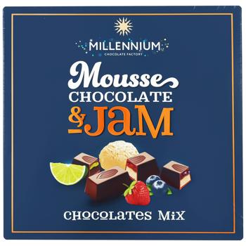 Конфеты шоколадные Millennium Mousse & Jam ассорти 180г - купить, цены на Auchan - фото 1