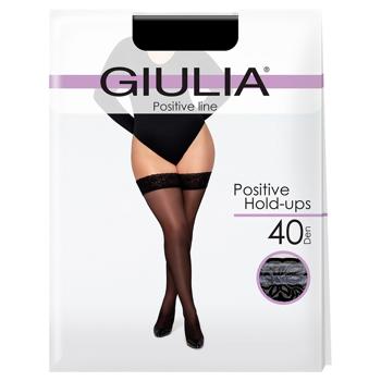 Giulia Positive Hold-ups 40 Den Stockings s.8 Nero - buy, prices for - photo 4