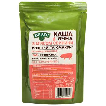 Каша Верес ячневая с мясом свинины 350г