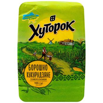 Мука кукурузная Хуторок 900г - купить, цены на КОСМОС - фото 1