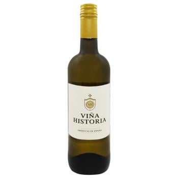 Вино Vina Historia Blanco Seco белое сухое 11,5% 0,75л - купить, цены на Таврия В - фото 1