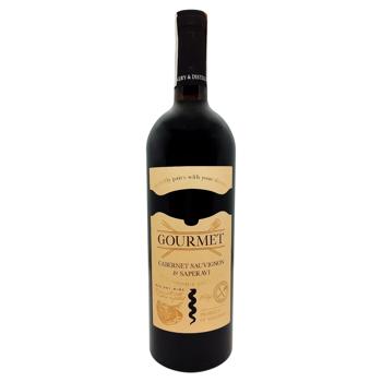 Вино Gourmet Wine Cabernet Sauvignon Saperavi сухе червоне 13% 0,75л