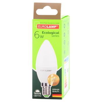 Лампа світлодіодна Eurolamp LED E14 6W 3000K - купити, ціни на Auchan - фото 1