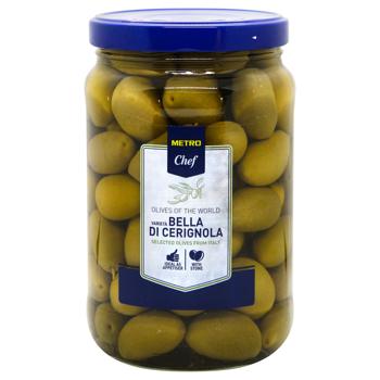 Metro Chef Cerignola Green Olives with Stone 1.7l - buy, prices for METRO - photo 1