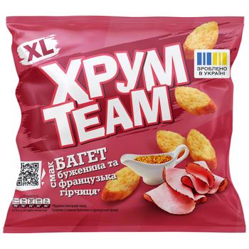 Сухарики ХрумTeam Багет Буженина та французька гірчиця 90г - купити, ціни на Grono - фото 1