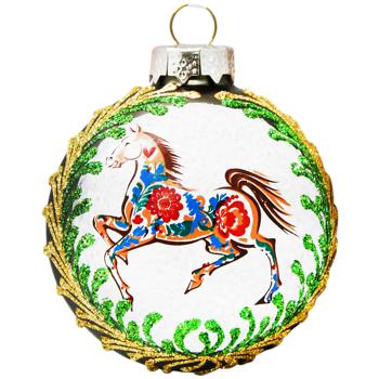 Шар елочный Символ года 6,5см в ассортименте - купить, цены на Auchan - фото 5