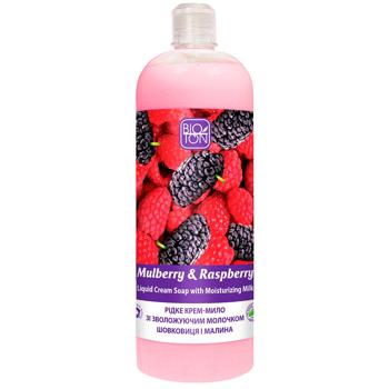 Bioton Mulberry and Raspberry Liquid Cream Soap with Moisturizing Milk 1l