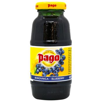 Напій соковий Pago Чорничний ароматизований 200мл - купити, ціни на МегаМаркет - фото 1