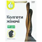 Auchan Beige Women's Tights 40den Size 2