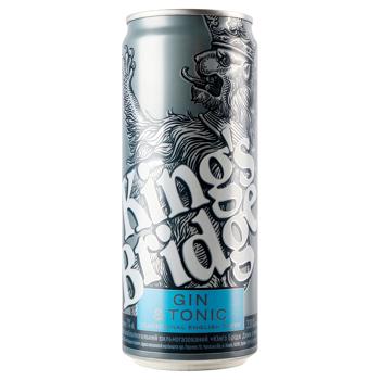 Напиток слабоалкогольный King's Bridge Gin & Tonic 7% 0,33л - купить, цены на Торба - фото 1