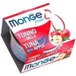Корм вологий Monge Fruits з тунцем та яблуком для котів 80г