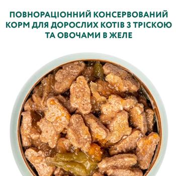 Корм вологий Optimeal з тріскою та овочами для котів 4шт*85г - купити, ціни на MasterZoo - фото 5
