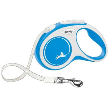 Flexi New Comfort Roulette Leash with Tape L Up to 60kg 5m Blue