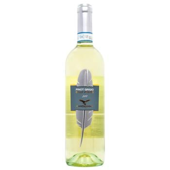 Вино Campagnola Pinot Grigio белое сухое 12.5% 0,75л - купить, цены на МегаМаркет - фото 1