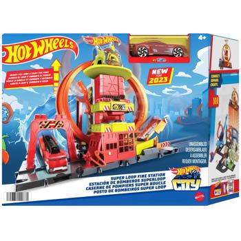 Набір ігровий Hot Wheels Супер петля з пожежною станцією - купити, ціни на Auchan - фото 1