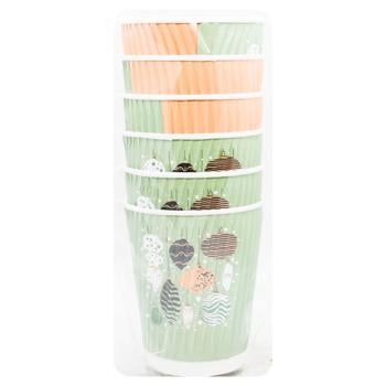 Ecofuture Christmas Set of Disposable Cups 250ml 6pcs - buy, prices for EKO Market - photo 1