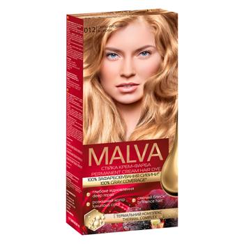 Крем-краска для волос устойчивая MALVA Color Revive № 012 Светло-русый