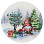 Provans Christmas Bonfire Tapestry Napkin 35cm