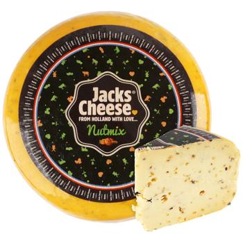Сир Jacks Cheese Гауда мікс з горіхами 50% - купить, цены на Эпицентр FOOD - фото 1