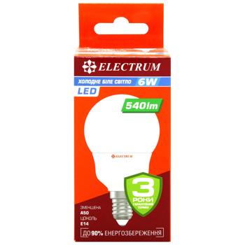 Лампа Electrum светодиодная А50 6W E14 4000 - купить, цены на - фото 2