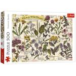 Іграшка пазл Трефль 500 Гербарій: медичні квіти 37478 И780