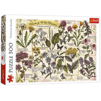 Іграшка пазл Трефль 500 Гербарій: медичні квіти 37478 И780 - купить, цены на Таврия В - фото 1