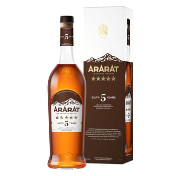 Ararat 5 Yrs Brandy in Gift Box 40% 0.7l - buy, prices for AlcoHub - photo 1