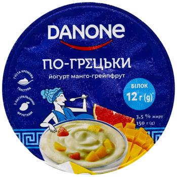 Йогурт Danone По-грецьки Манго-грейпфрут 3,5% 150г - купити, ціни на - фото 2