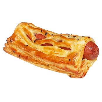 Sausage in Puff Pastry with Ketchup and Cheese 165g - buy, prices for Chudo Market - photo 1