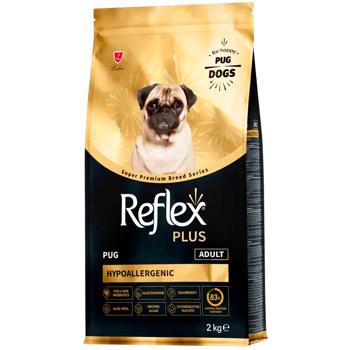 Корм сухий Reflex Plus Pug Adult з куркою для собак породи мопс 2кг - купити, ціни на MasterZoo - фото 1