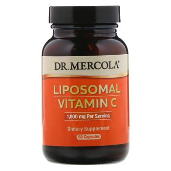 Ліпосомальний вітамін С, Liposomal Vitamin C, Dr. Mercola, 1000 мг, 60 капсул