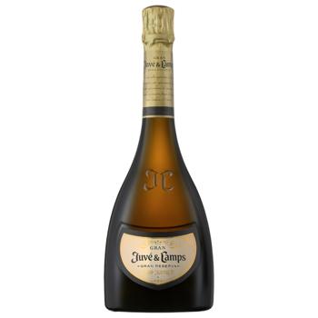 Вино игристое Gran Juve & Camps Reserva белое брют 12% 0.75л - купить, цены на Эпицентр FOOD - фото 1