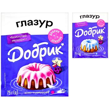 Глазурь Добрик Блестящий метеорит 75г - купить, цены на КОСМОС - фото 1