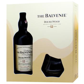 Віскі Balvenie Double Wood 12 років 40% 0,7л + 2 склянки - купити, ціни на WINETIME - фото 3