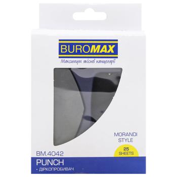 Діркопробивач Buromax Morandi Style металевий синій - купити, ціни на - фото 3