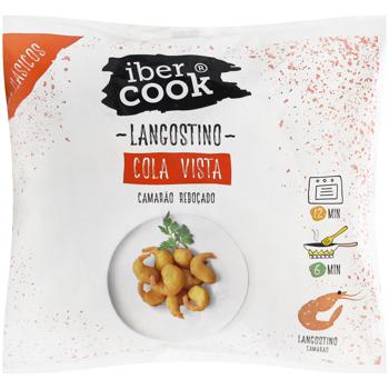 Креветки Ibercook очищені в клярі з хвостом 300г - купити, ціни на Auchan - фото 1