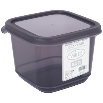 Violet House Transparent Black Container 0.5l - buy, prices for Auchan - photo 2