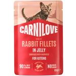 Вологий корм для котів Carnilove Kittens Jelly 85 г - кролик та календула